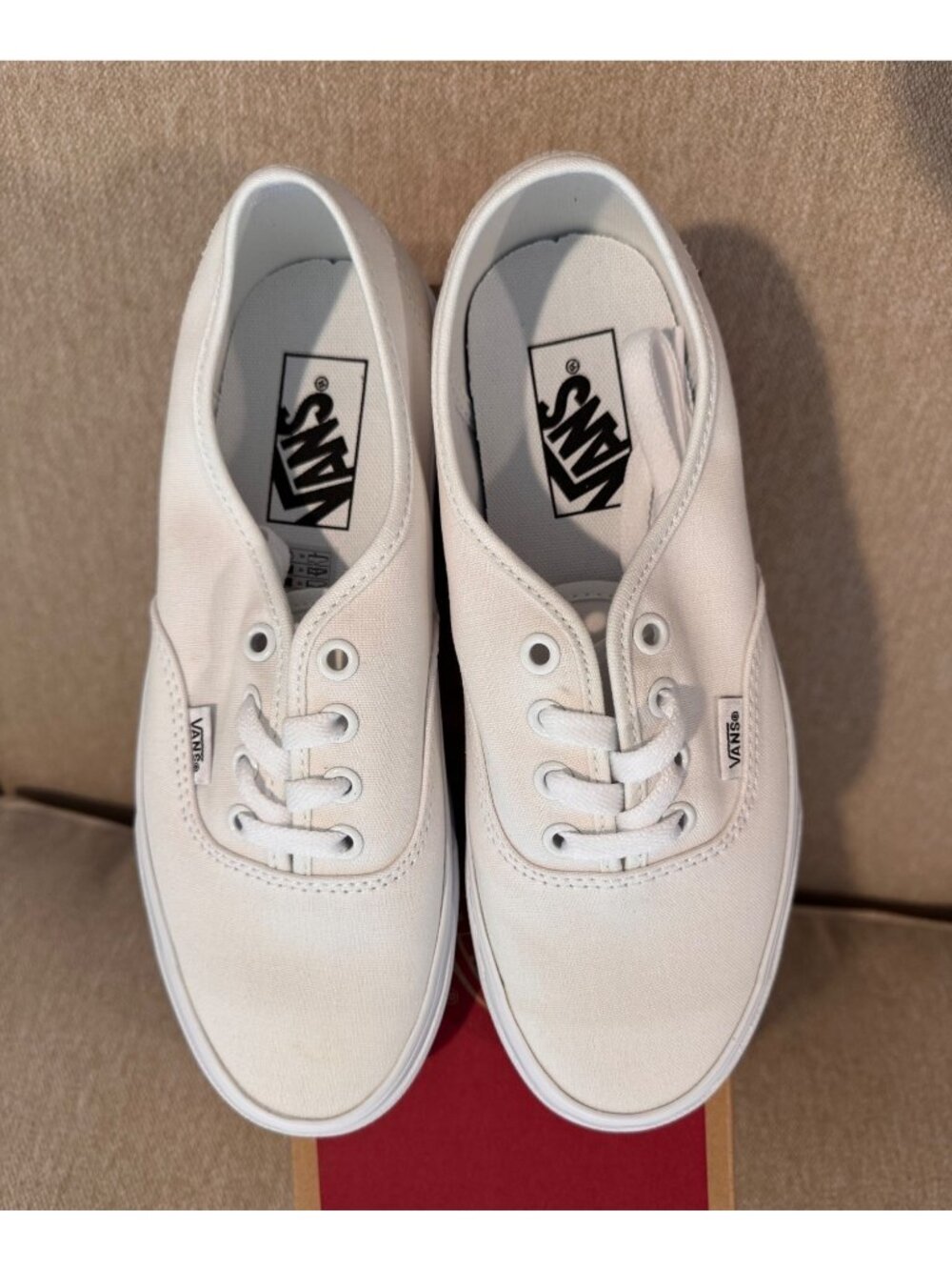 NEW Vans Authentic True White Canvas Casual Low Top Sneakers Womens 7/Mens 5.5